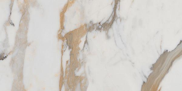 12 X 24 Calacatta Bold Polished Marble Look Porcelain Tile-PORCELAIN-Large Format-American Tile Depot