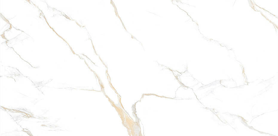 12 X 24 Calacatta Gold Satin Matte Marble Look Porcelain Tile-PORCELAIN-Large Format-American Tile Depot