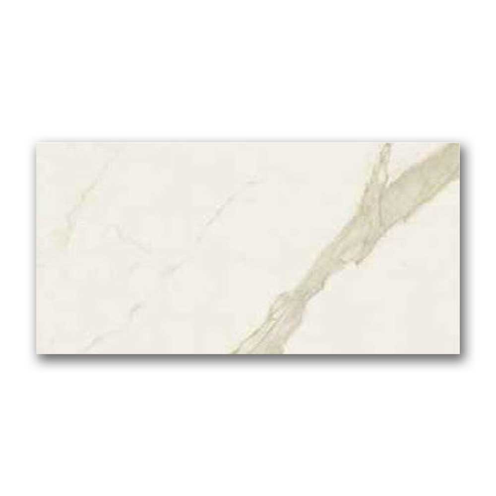 12x24 Calcutta Gold Matte Marble Look Porcelain Tile