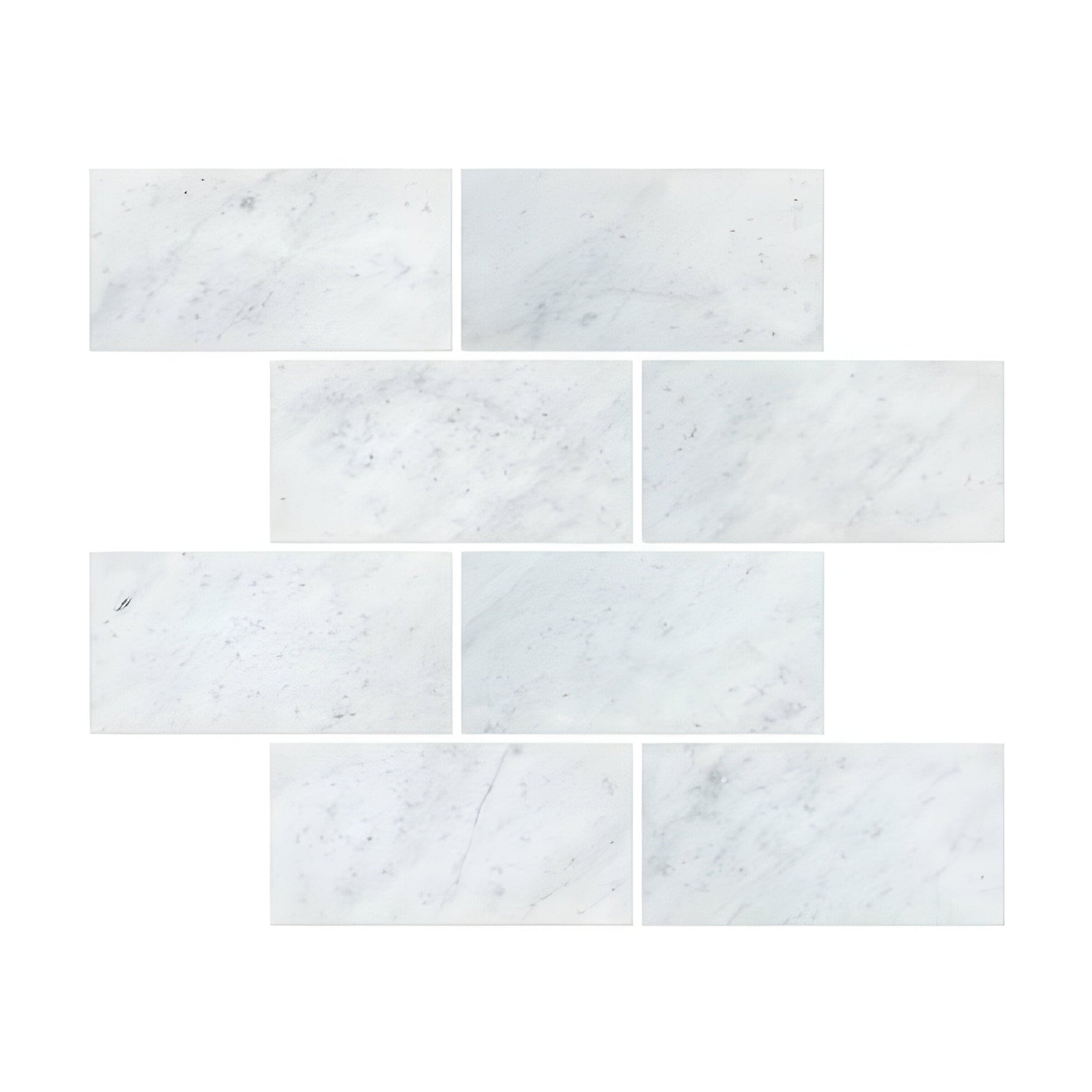 12 X 24 Carrara White Marble Honed Field Tile-Marble Tile - Large Formate-American Tile Depot