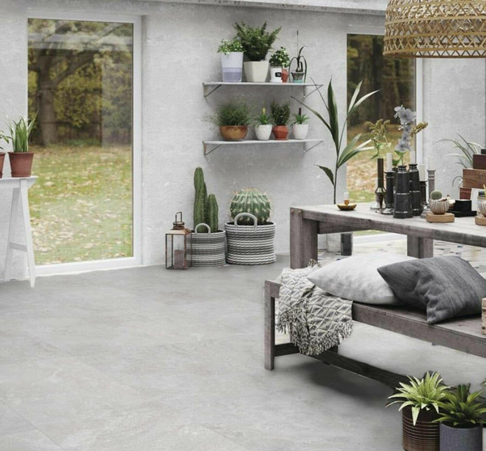 12 X 24 Chamonix Gray Matte Limestone Look Porcelain Tile-Porcelain Tile Large Formate-American Tile Depot