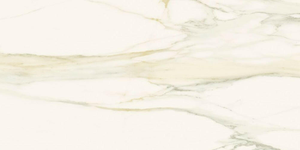 12 X 24 Classici Calacatta Gold Glossy Marble Look Porcelain Tile-PORCELAIN-Large Format-American Tile Depot