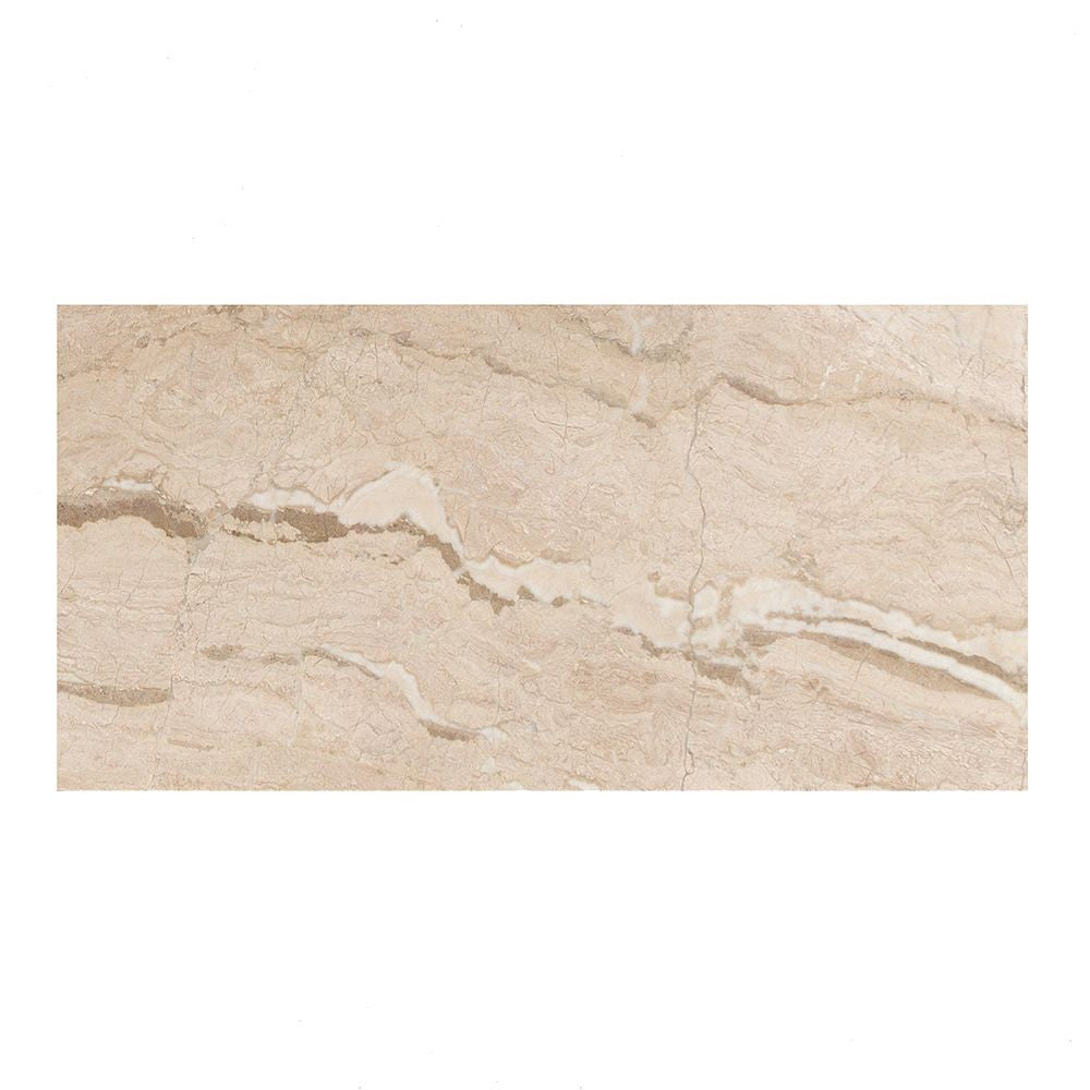 Sample of 12 X 24 Diano Royal (Queen Beige) Marble Polished Field Tile-Sample-American Tile Depot