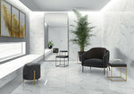 12 X 24 Emporio Calacatta Matte Marble Look Porcelain Tile-Porcelain Tile Large Formate-American Tile Depot