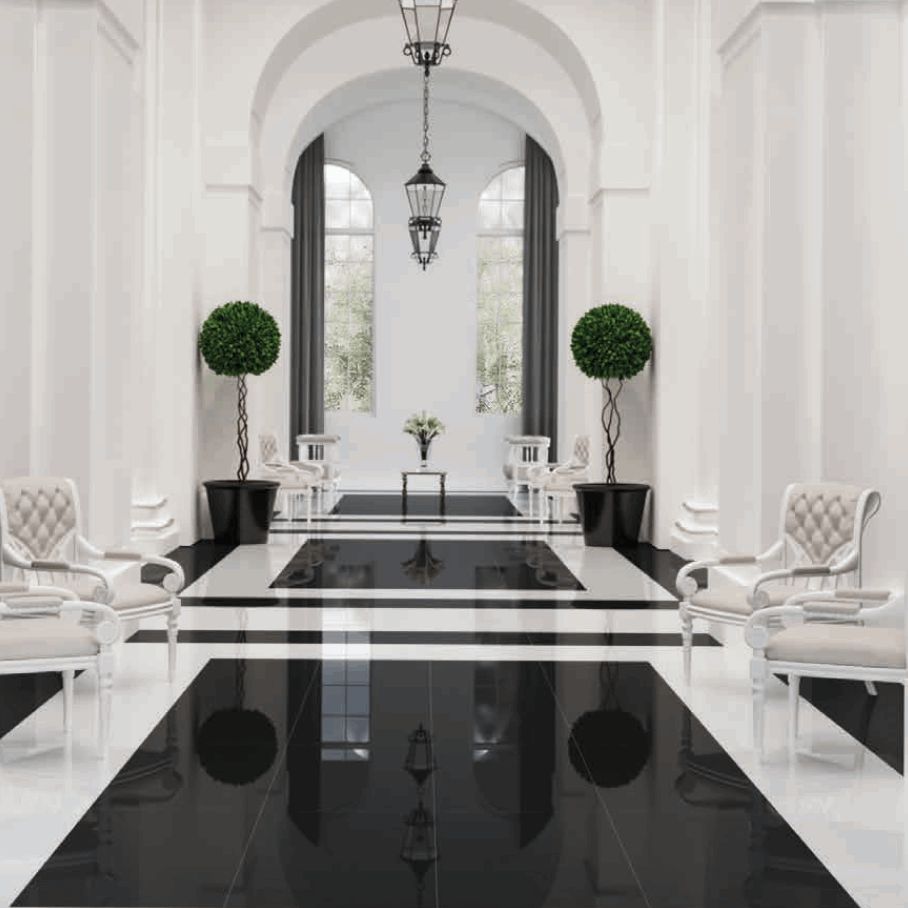 24 X 24 Full White Satin Matte Porcelain Tile