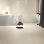 12 X 24 Gemme Breccia Sabbia Lux Polished Marble Look Porcelain Tile-PORCELAIN-Large Format-American Tile Depot