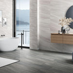 12 X 24 HQT Quartzite Dark Grey Matte Limestone Look Porcelain Tile-PORCELAIN-Large Format-American Tile Depot