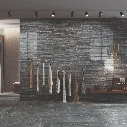 12 X 24 Marmi St. Laurent Bricks Polished Marble Look Porcelain Tile-PORCELAIN-Large Format-American Tile Depot