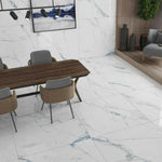 12 X 24 Marshall Blue Matte Marble Look Porcelain Tile-PORCELAIN-Large Format-American Tile Depot