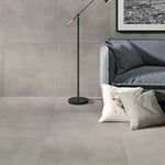 12 X 24 NG Infinity White Matte Concrete Look Porcelain Tile-PORCELAIN-Large Format-American Tile Depot