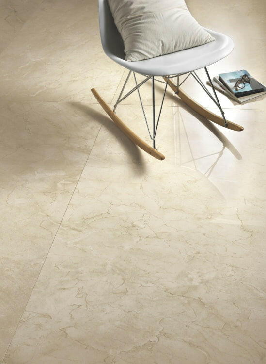 12 X 24 Prestigio Marfil Lucido Polished Marble Look Porcelain Tile-PORCELAIN-Large Format-American Tile Depot