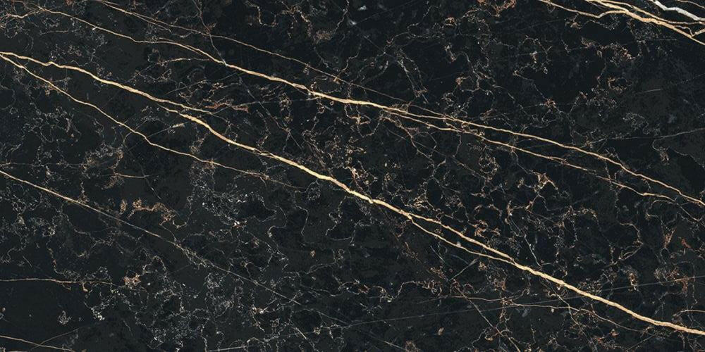 12 X 24 Prexious Thunder Night Glossy Marble Look Porcelain Tile-PORCELAIN-Large Format-American Tile Depot