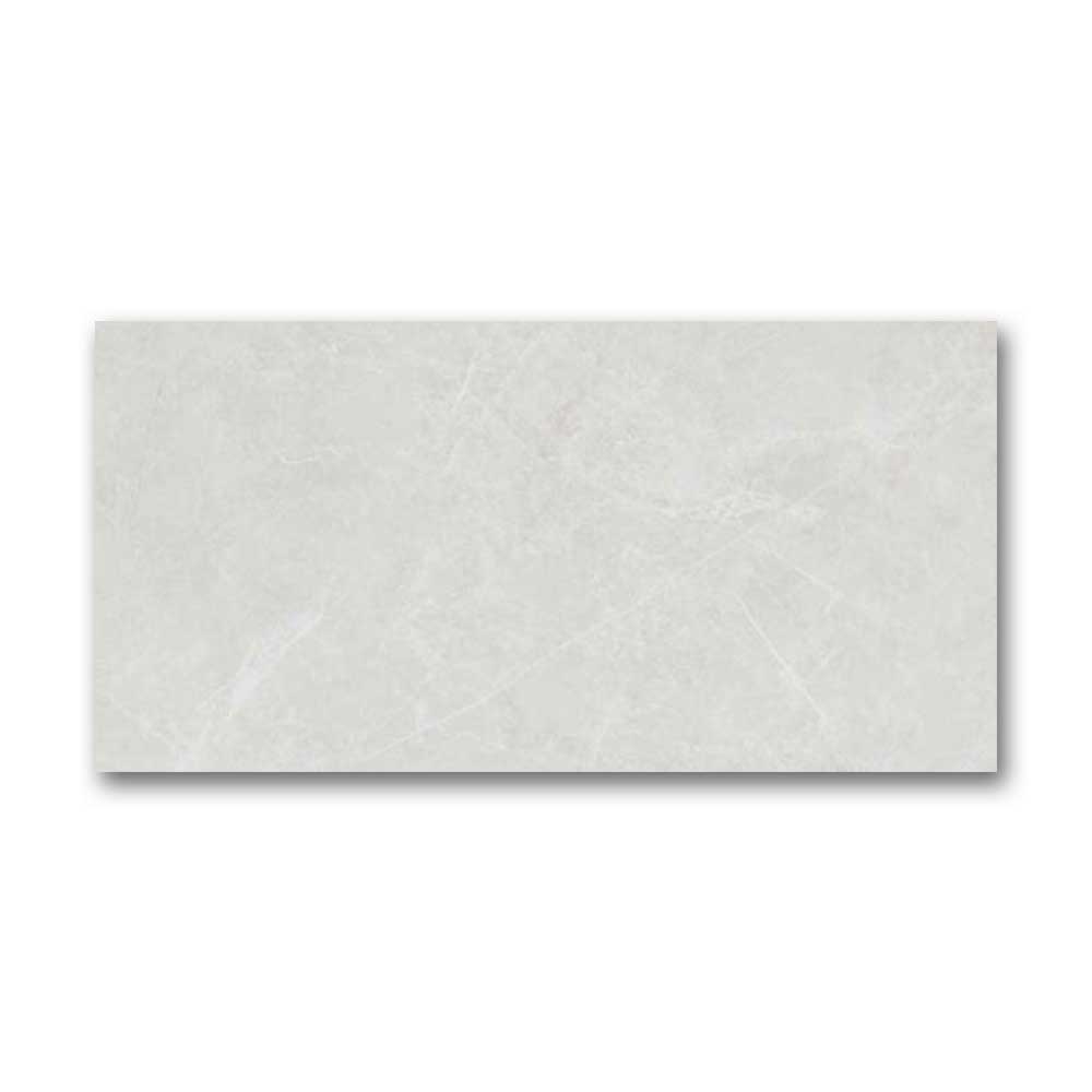 12x24 Puccini Blanco Polished Marble Look Porcelain Tile