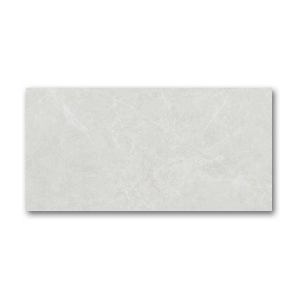 12x24 Puccini Blanco Polished Marble Look Porcelain Tile