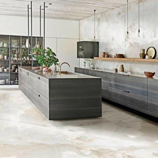 12 X 24 Reves Perle Glossy Onyx Look Porcelain Tile-PORCELAIN-Large Format-American Tile Depot