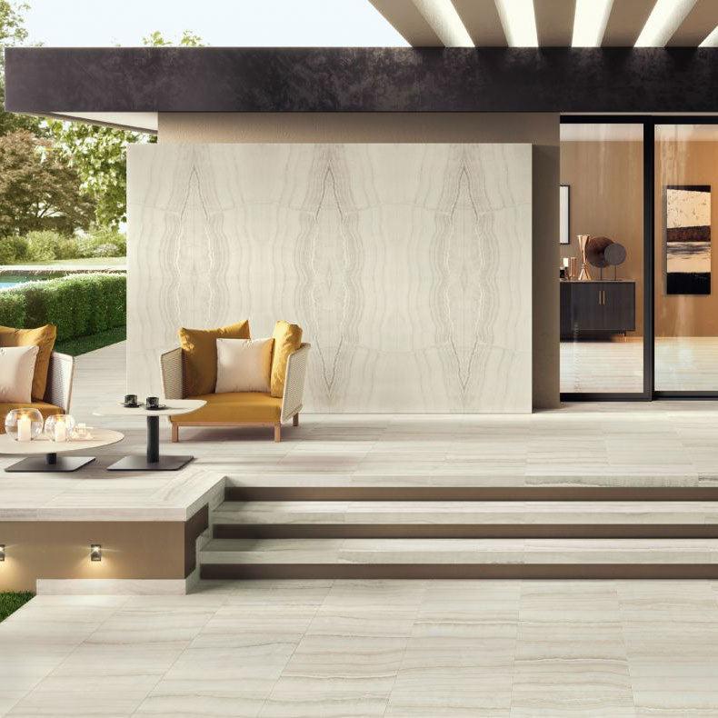 12 X 24 Skorpion Ivory Levigato Glossy Onyx Look Porcelain Tile-PORCELAIN-Large Format-American Tile Depot