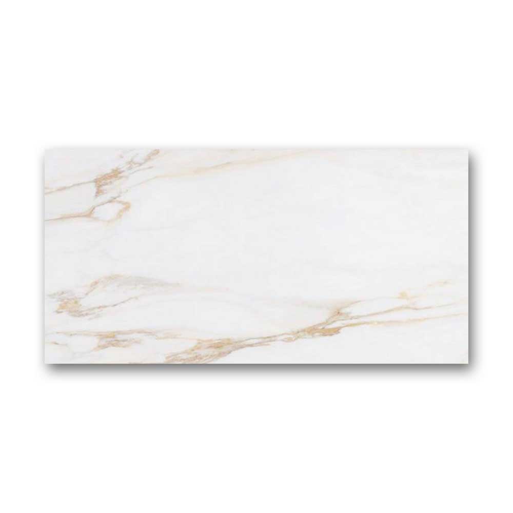 12x24 Statuario Nice Polished Marble Look Porcelain Tile