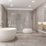 12 X 24 Sunstone Grey Pressed Stone Look Matte Porcelain Tile-PORCELAIN-Large Format-American Tile Depot