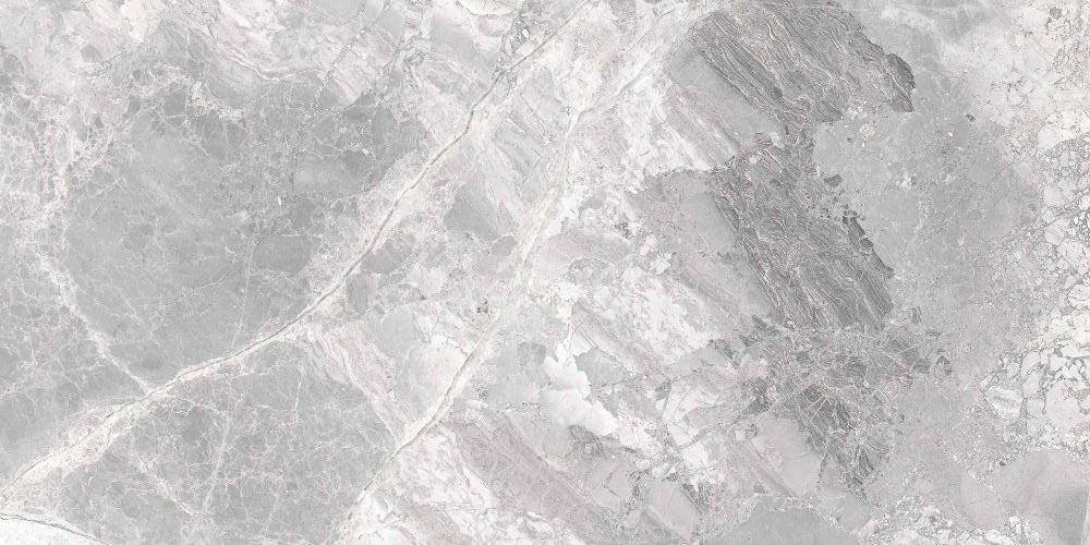 12 X 24 Supreme Silver Levigato Glossy Marble Look Porcelain Tile-PORCELAIN-Large Format-American Tile Depot