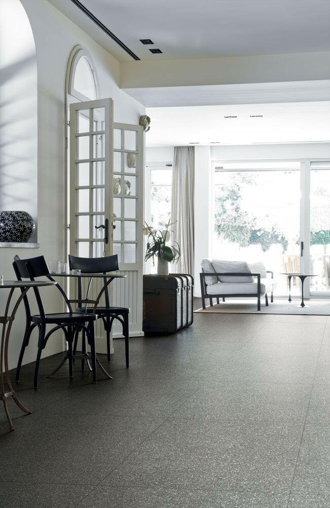 12 X 24 Veneziane Santa Croce Luc Glossy Terrazzo Look Porcelain Tile-PORCELAIN-Large Format-American Tile Depot