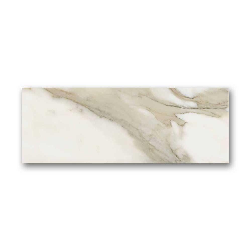 12x36 Calacatta Glossy Marble Look Porcelain Wall Tile