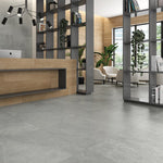 12 X 36 Mixit Gris Matte Travertine Look Porcelain Wall Tile-PORCELAIN-Large Format-American Tile Depot