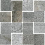 Sample of 12 X 12 HCL Climb Gray Mosaico Matte Travertine Look Porcelain Tile-Sample-American Tile Depot