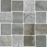 12 X 12 HCL Climb Gray Mosaico Matte Travertine Look Porcelain Tile