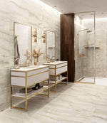 12 X 24 Akoya Ivory Matte Onyx Look Porcelain Tile-PORCELAIN-Large Format-American Tile Depot