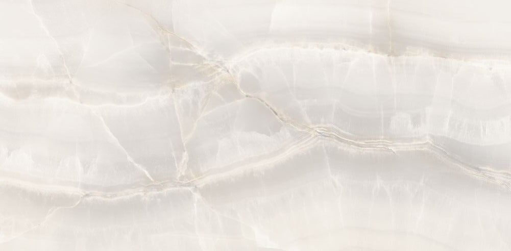 12 X 24 Akoya White Polished Onyx Look Porcelain Tile-PORCELAIN-Large Format-American Tile Depot