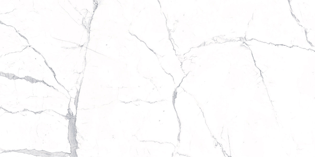 12 X 24 Calacatta Pearl Satin Matte Marble Look Porcelain Tile