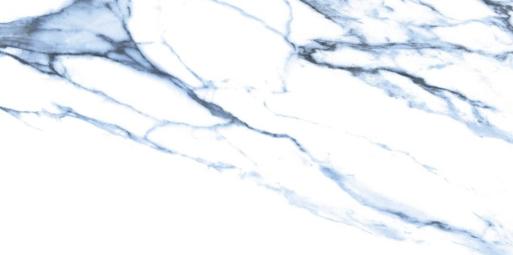 24 X 48 Calacatta Blue Matte Marble Look Porcelain Tile-PORCELAIN-Large Format-American Tile Depot