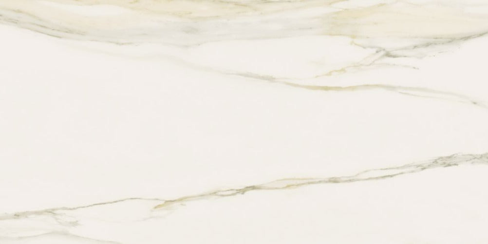 12 X 24 Classici Calacatta Gold Glossy Marble Look Porcelain Tile-PORCELAIN-Large Format-American Tile Depot