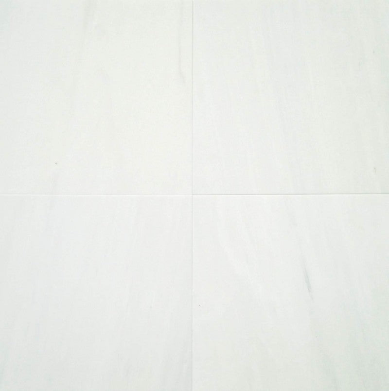 12 X 12 Bianco Dolomite Honed Marble Field Tile-Marble Tile-American Tile Depot