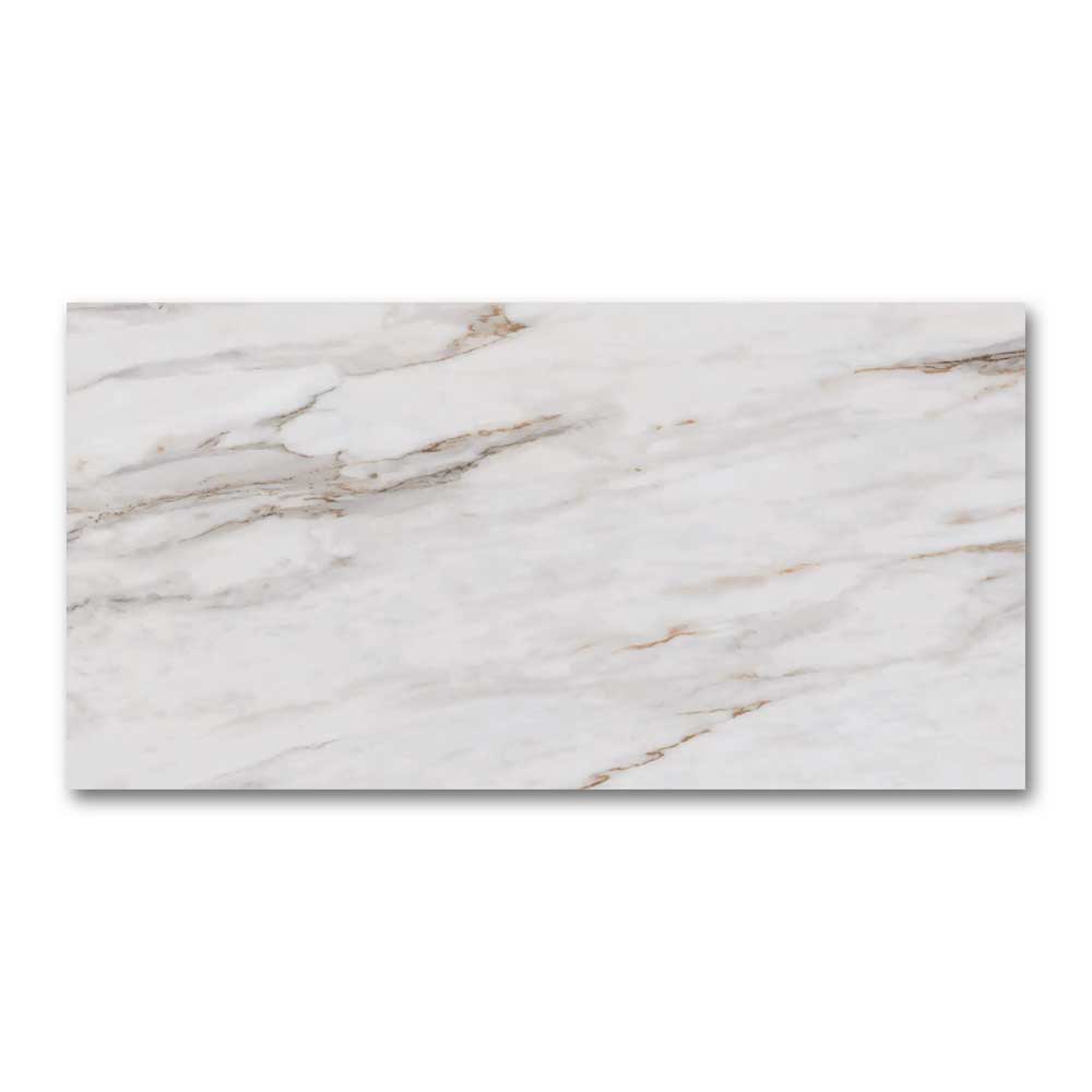 12x24 Calacatta Gold Prima Marble Look Matte Porcelain Tile-Porcelain Tile Large Formate-American Tile Depot