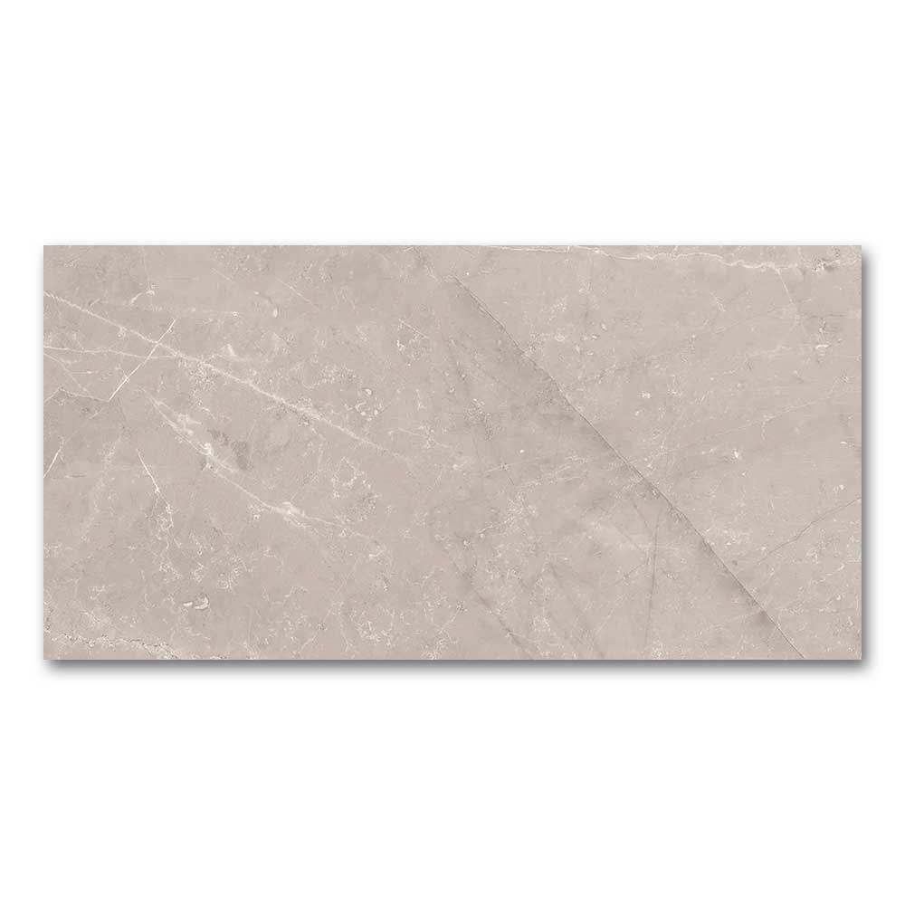 12x24 Gemma Etienne Gray Marble Look Glossy Porcelain Tile-Porcelain Tile Large Formate-American Tile Depot