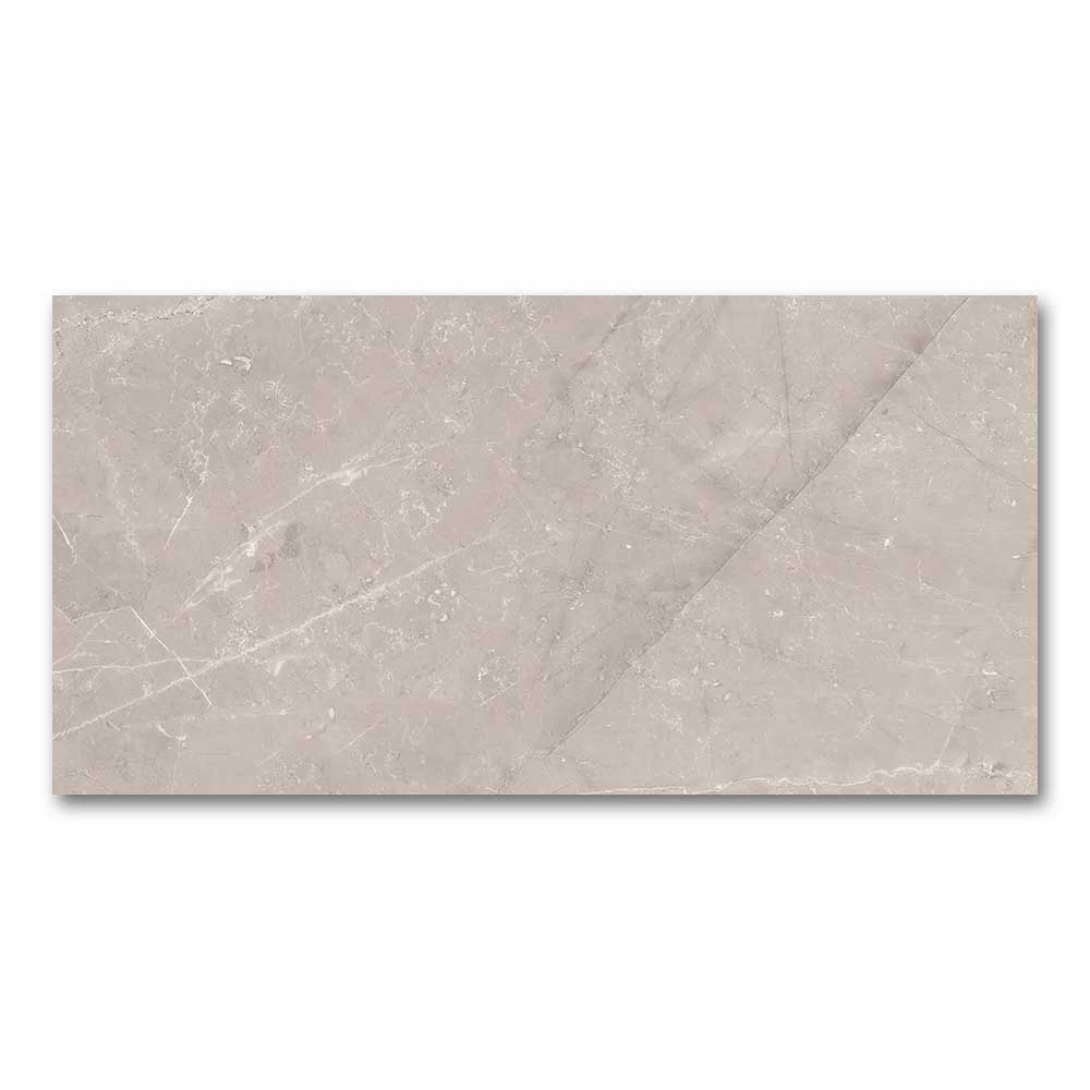 12x24 Gemma Etienne Gray Marble Look Glossy Porcelain Tile-Porcelain Tile Large Formate-American Tile Depot