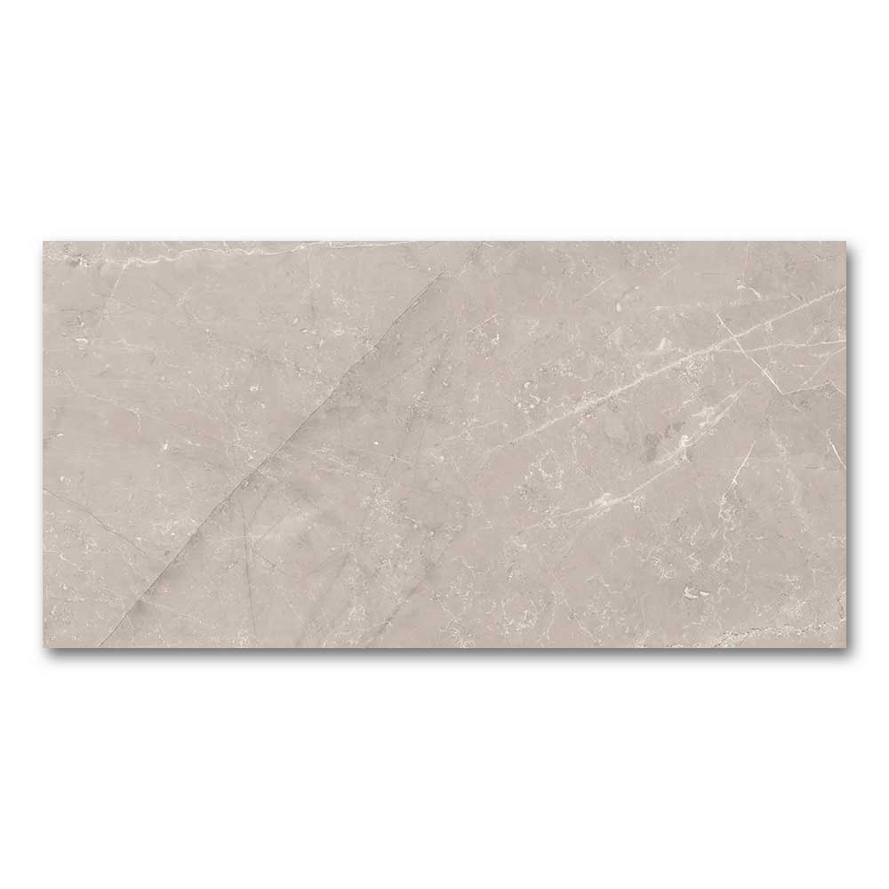 12x24 Gemma Etienne Gray Marble Look Glossy Porcelain Tile-Porcelain Tile Large Formate-American Tile Depot