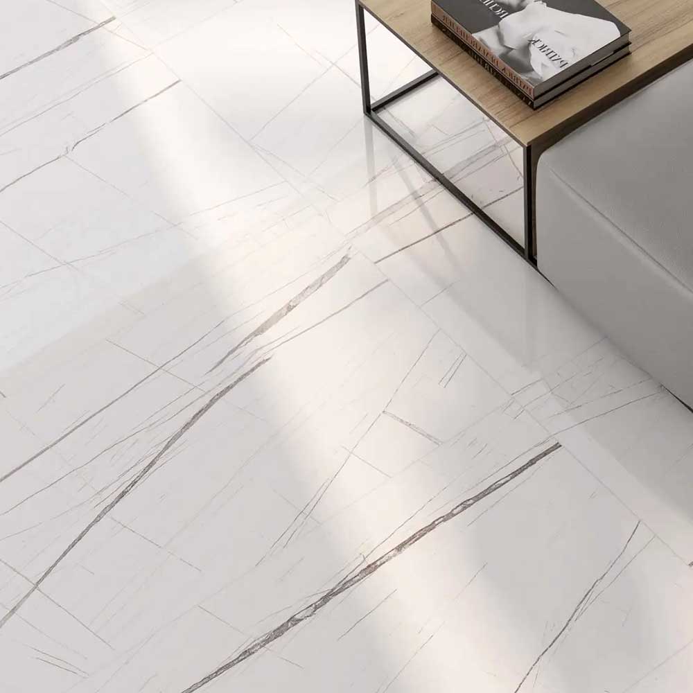 12x24 Gemma Laurent Marble Look Matte Porcelain Tile-Porcelain Tile Large Formate-American Tile Depot