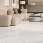 12x24 Gemma Vince Marble Look Glossy Porcelain Tile-Porcelain Tile Large Formate-American Tile Depot