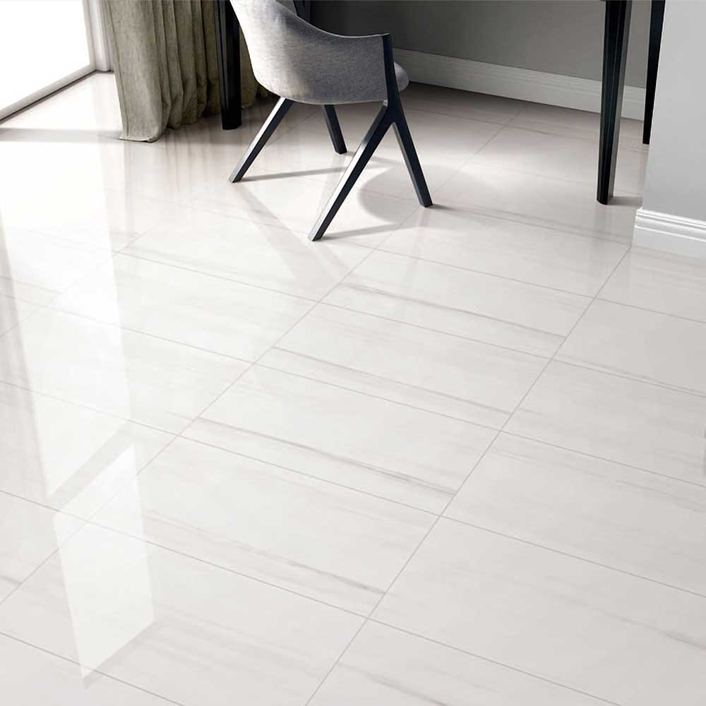 12x24 Nuvio Toscano Italian Marble Look Polished Porcelain Tile-Porcelain Tile Large Formate-American Tile Depot