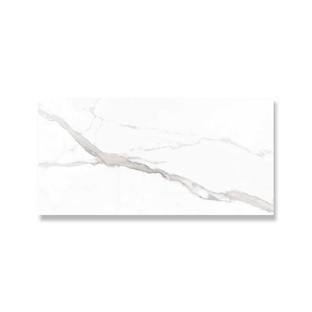 12x24 Nuvio Toscano Statuario Marble Look Polished Porcelain Tile-Porcelain Tile Large Formate-American Tile Depot