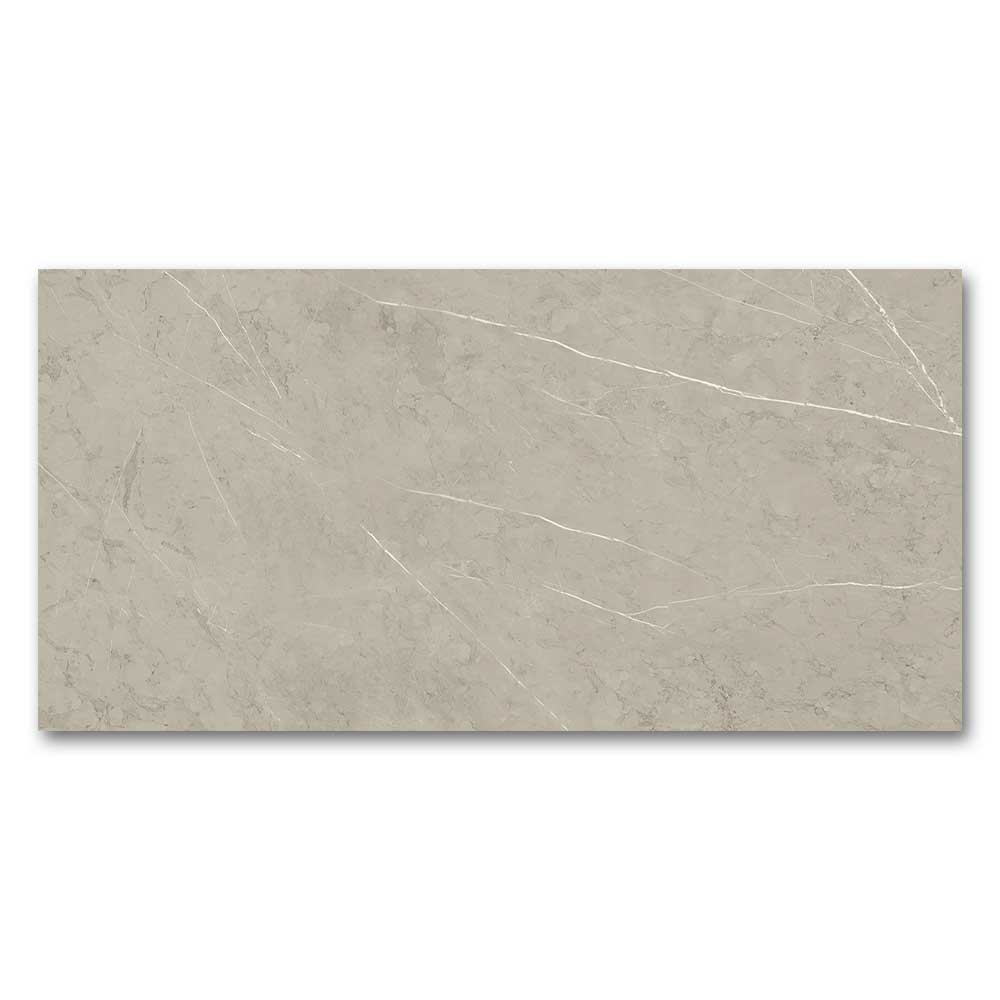 12x24 Pietra Silver Limestone Look Glossy Porcelain Tile-Porcelain Tile Large Formate-American Tile Depot