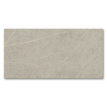 12x24 Pietra Silver Limestone Look Glossy Porcelain Tile-Porcelain Tile Large Formate-American Tile Depot