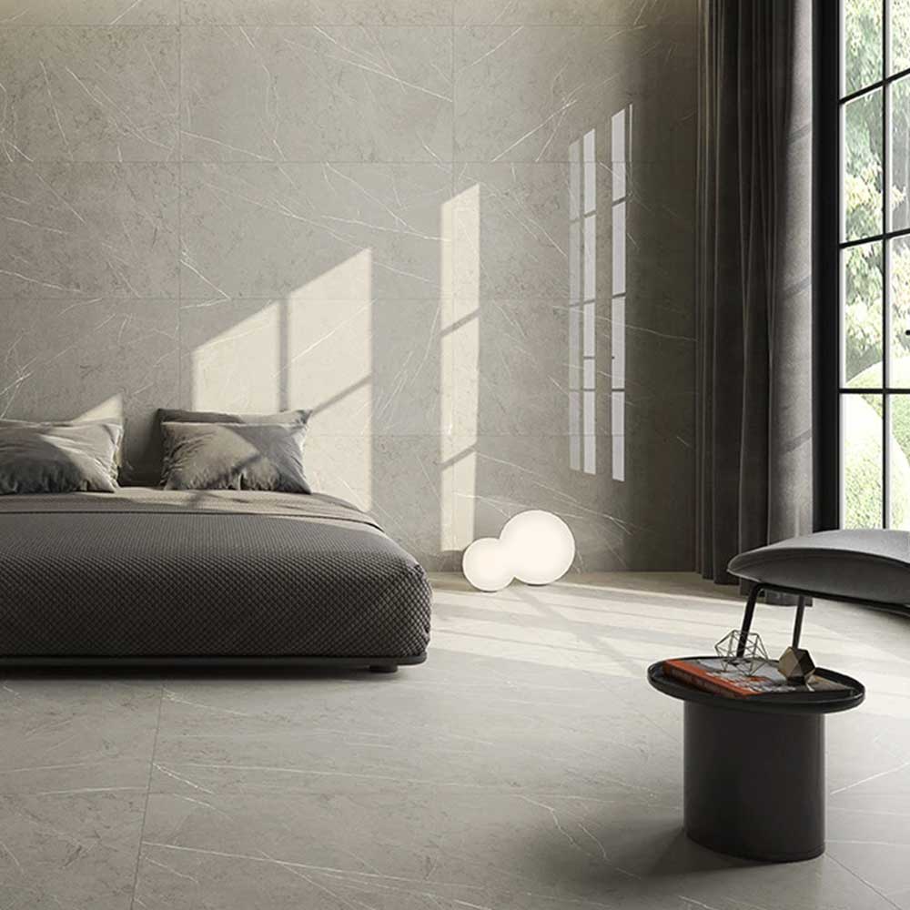 12x24 Pietra Silver Limestone Look Matte Porcelain Tile-Porcelain Tile Large Formate-American Tile Depot