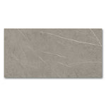 12x24 Pietra Smoke Limestone Look Glossy Porcelain Tile-Porcelain Tile Large Formate-American Tile Depot