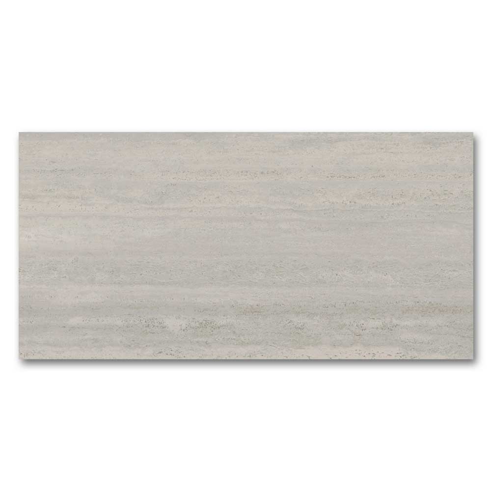 12x24 Valmont Gray Travertine Look Matte Porcelain Tile-Porcelain Tile Large Formate-American Tile Depot