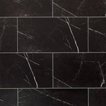 12 X 24 Black Marquina Marble Honed Tile-Marble Tile - Large Formate-American Tile Depot