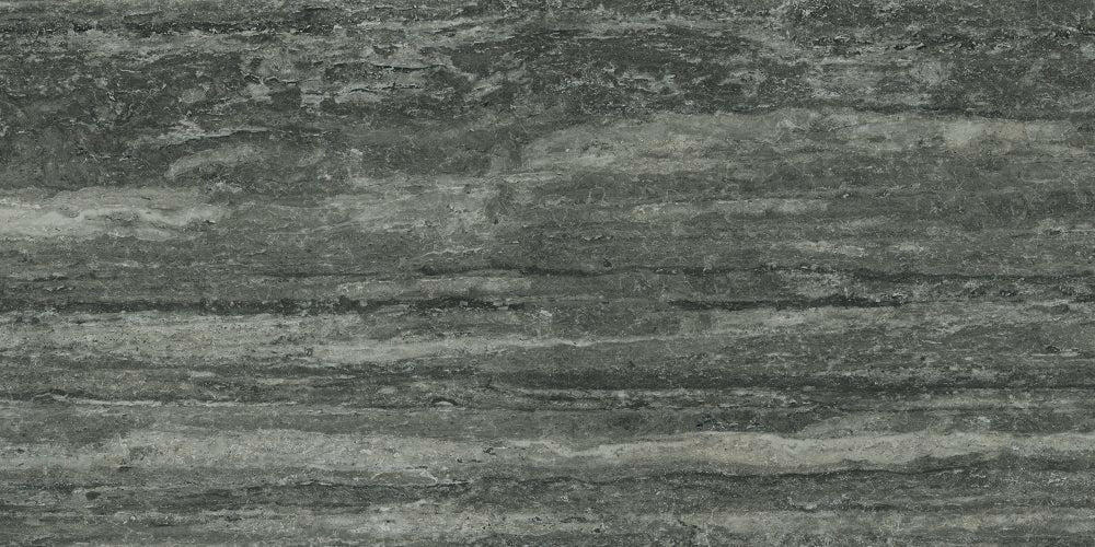 16 X 32 I-Travertini Black Glossy Travertine Look Porcelain Tile-PORCELAIN-Large Format-American Tile Depot