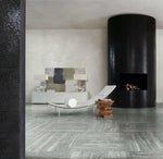 16 X 32 I-Travertini Grey Glossy Travertine Look Porcelain Tile-PORCELAIN-Large Format-American Tile Depot